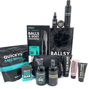 Ballsy B2 Trimmer Bundle, Sack Pack, GoodHead, Give A Sack, Boobguard Face Wash